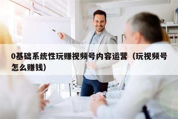 0基础系统性玩赚视频号内容运营（玩视频号怎么赚钱）