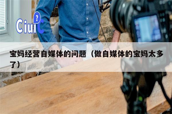 宝妈经营自媒体的问题（做自媒体的宝妈太多了）
