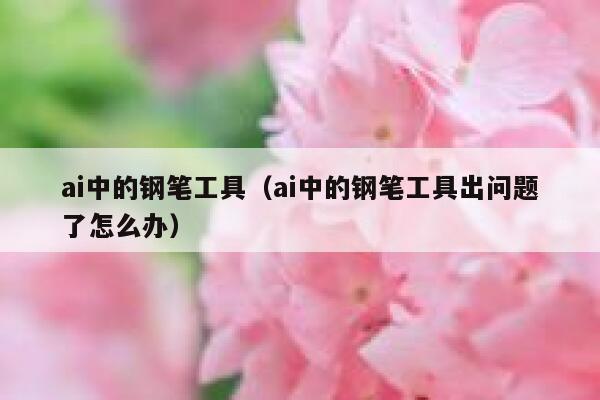 ai中的钢笔工具（ai中的钢笔工具出问题了怎么办）