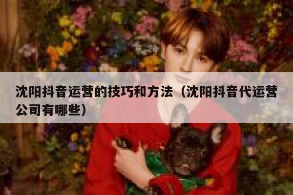 沈阳抖音运营的技巧和方法（沈阳抖音代运营公司有哪些）