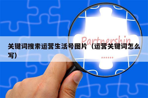 关键词搜索运营生活号图片（运营关键词怎么写）