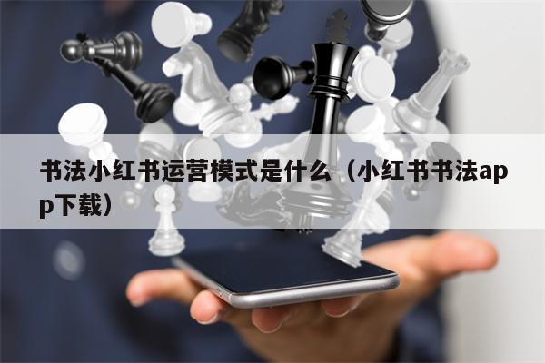 书法小红书运营模式是什么（小红书书法app下载）