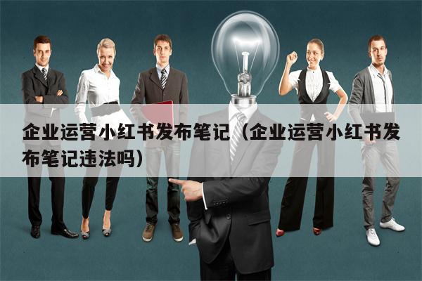 企业运营小红书发布笔记（企业运营小红书发布笔记违法吗）