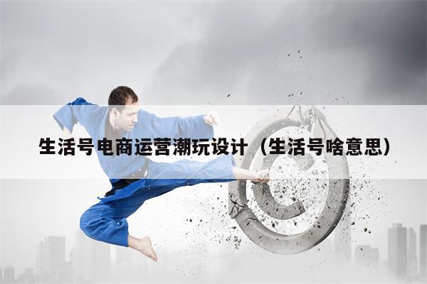 生活号电商运营潮玩设计（生活号啥意思）