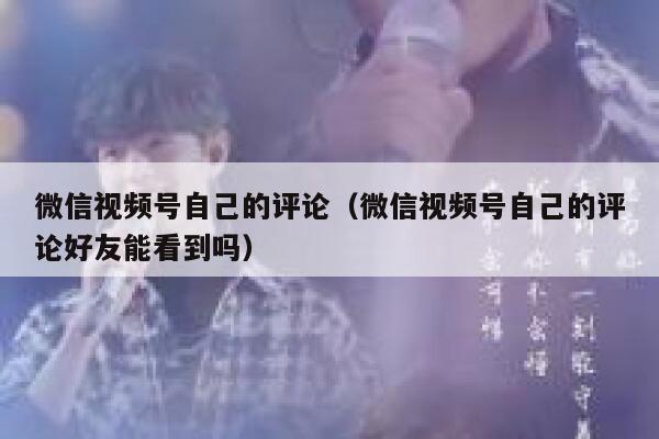 微信视频号自己的评论（微信视频号自己的评论好友能看到吗）