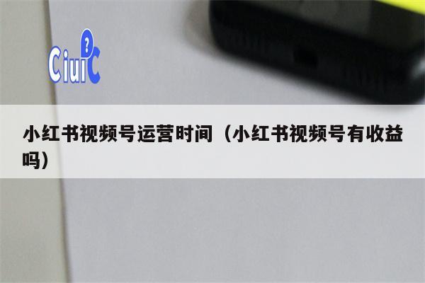 小红书视频号运营时间（小红书视频号有收益吗）
