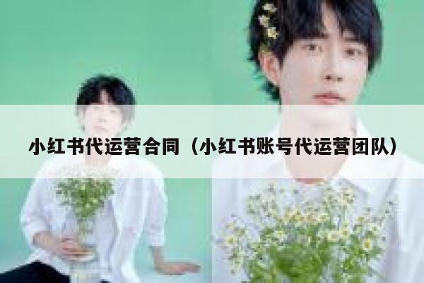 小红书代运营合同（小红书账号代运营团队）