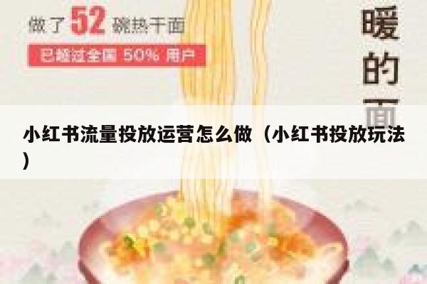 小红书流量投放运营怎么做（小红书投放玩法）